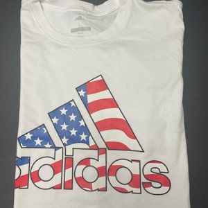 adidas L white
